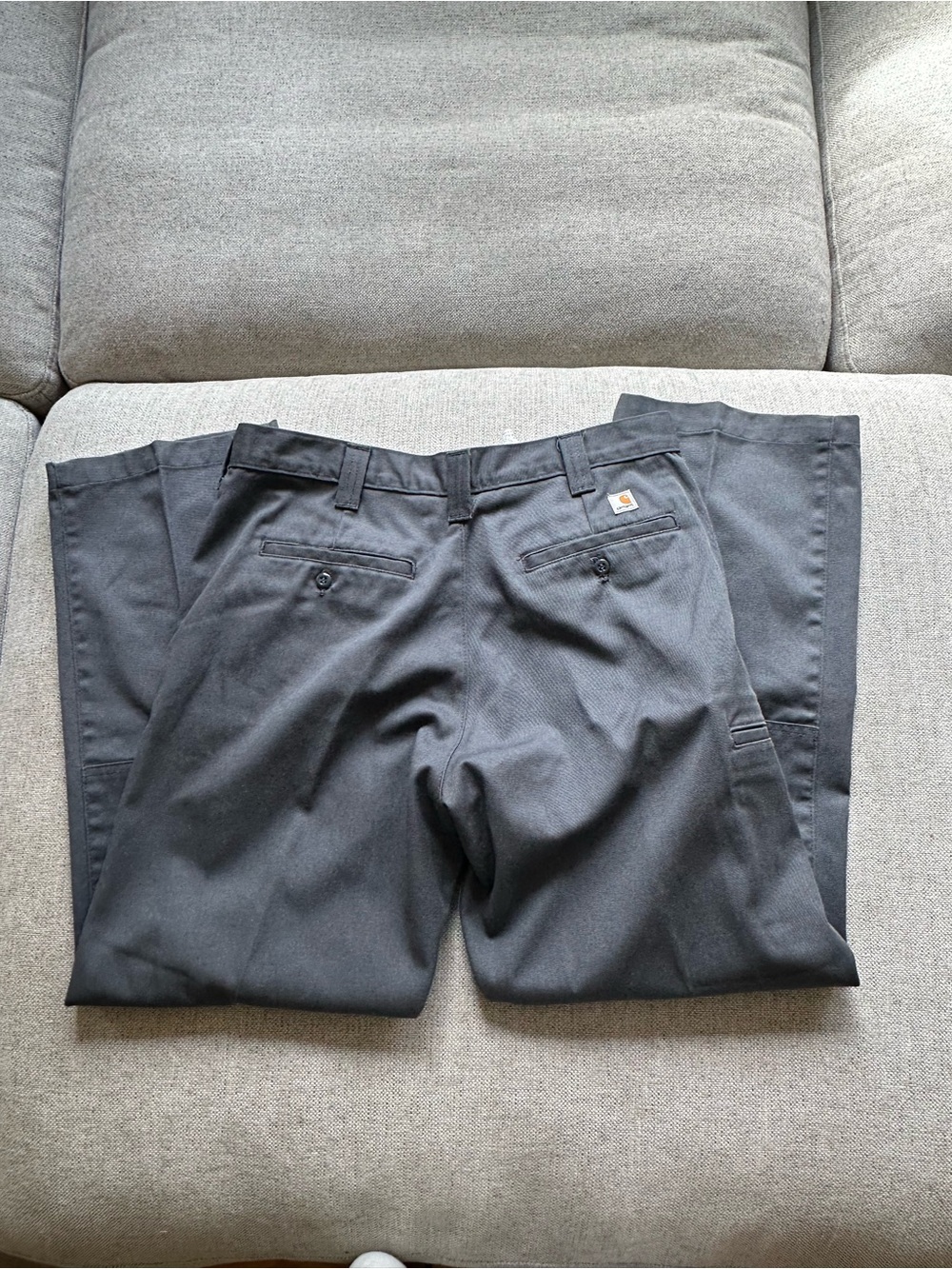 Carhartt B316 Double Knee Blended Twill Work Pants Dark Grey Men’s 34 x 30